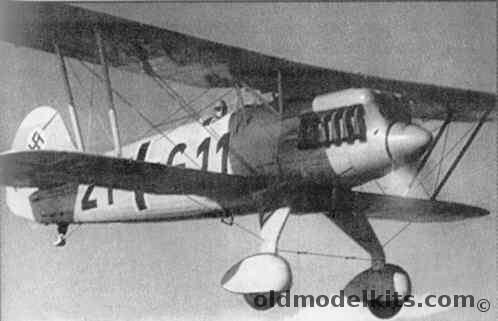 RCM 1/32 Heinkel He-51 plastic model kit